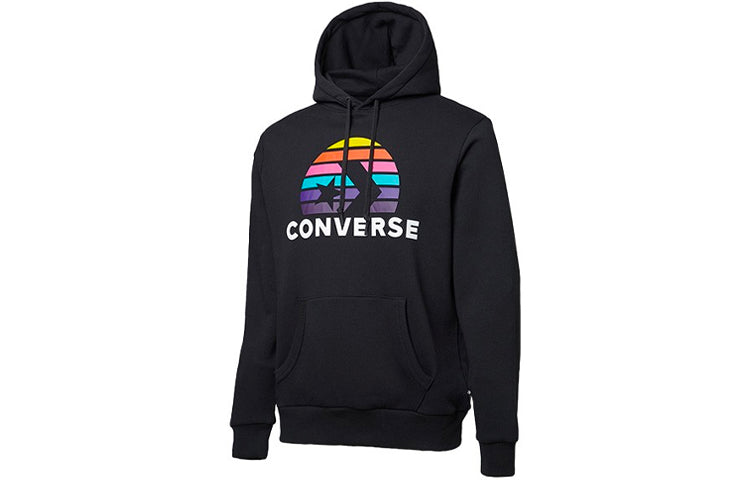 Men's Converse Planet Set Po Athleisure Casual Sports Printing Knit Black 10018993-A01