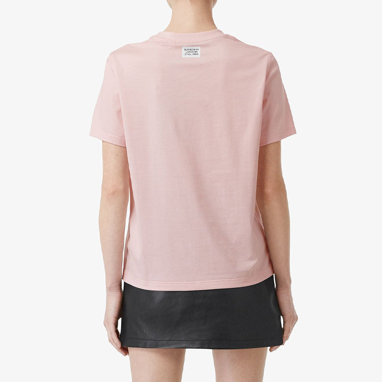 Burberry Printing Round Neck Short Sleeve Pink 80172861