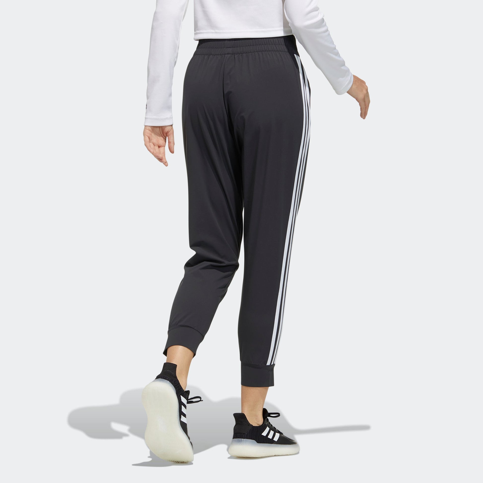 (WMNS) adidas Fi Pt Woven Athleisure Casual Sports Side Stripe Bundle Feet Long Pants/Trousers Black GP0642