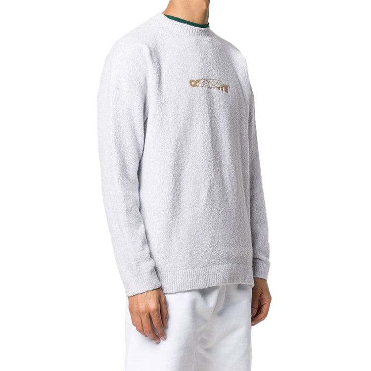 Off-White Pattern Minimalistic Pullover Gray OMHE045E20KNI0010320