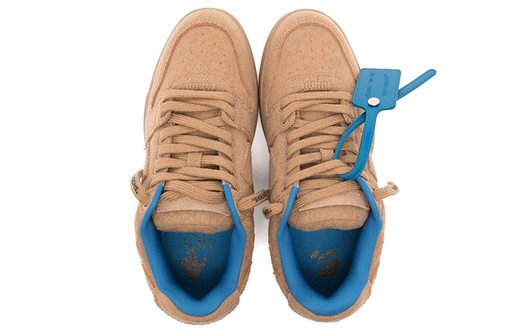 Off-White Out Of Office Low-Top Sneakers 'Tan Blue' OMIA189F22FAB0016262