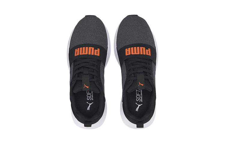 (GS) PUMA Unisex-Child Wired Knit Low Top Running Shoes Grey/Black 367381-09
