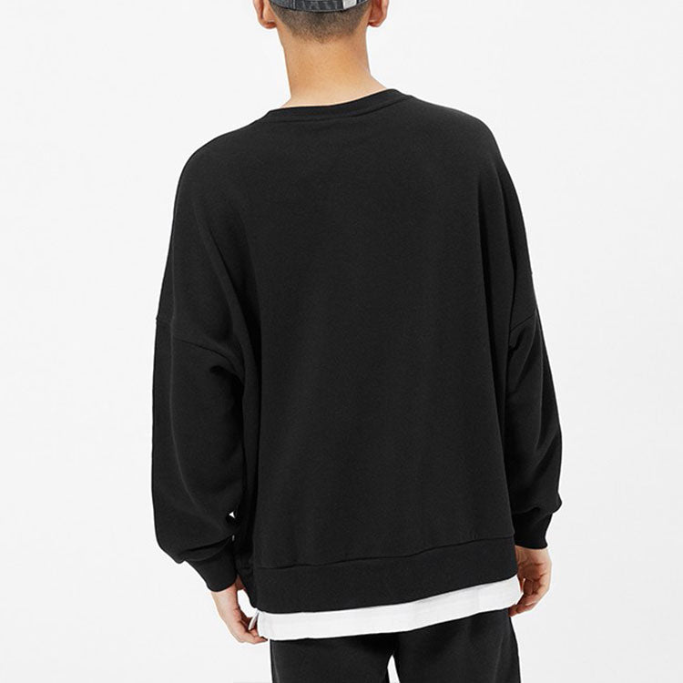 New Balance Alphabet Logo Round Neck Long Sleeves Black AMT13345-BK