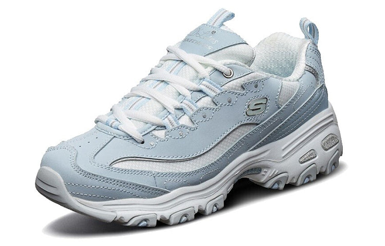 (WMNS) Skechers D Lites low running Shoes GS BlueWhite 'Blue White' 11930-LBLW