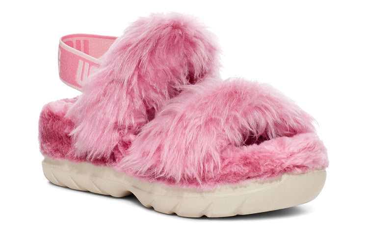 (WMNS) UGG Fluff Sugar Sandal Lightweight Cozy Sports Sandals Pink Red 1119999-STPN