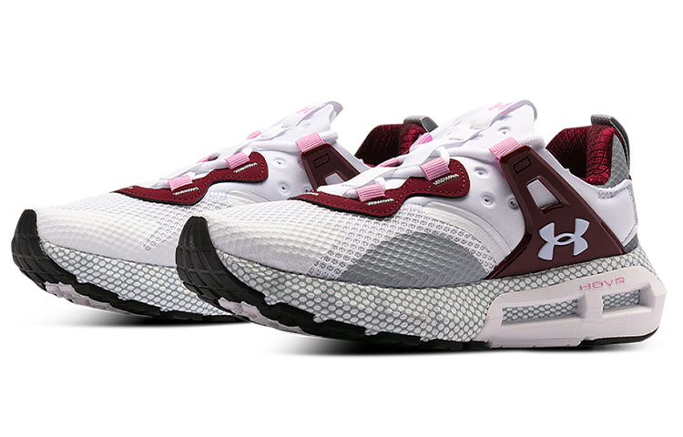 (WMNS) Under Armour Hovr Mega Mvmnt NM Sports Shoes White/Grey/Red 3023873-107