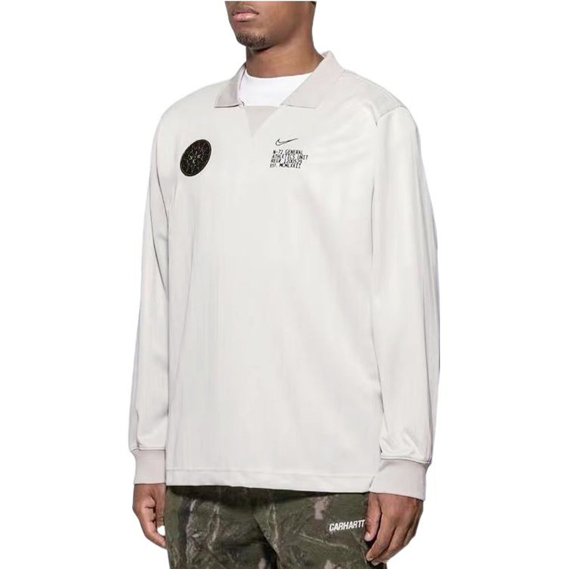 Nike Long Sleeves Collar Tee 'Cream Beige Oregon' CK1929-072