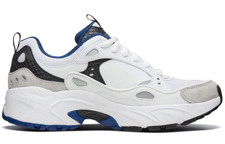 (WMNS) Skechers Stamina Sports Shoes White/Black/Blue 88888383-WBLU