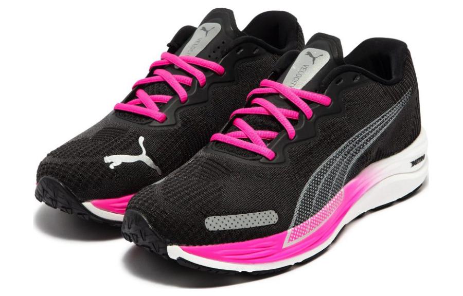 (WMNS) PUMA Velocity Nitro 2 Fade 'Black Pink White' 378527-03