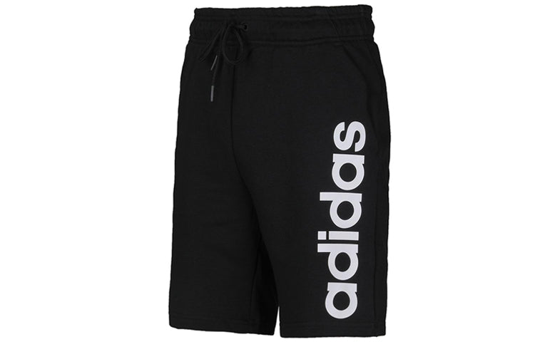 adidas neo Side Large Logo Casual Sports Shorts Black DW8032