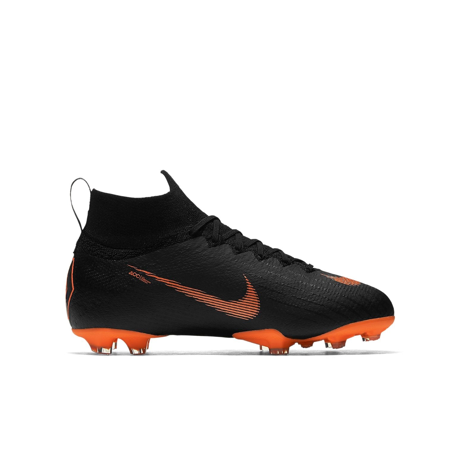 (GS) Nike Mercurial Superfly 6 Elite FG 'Black Total Orange' AH7340-081