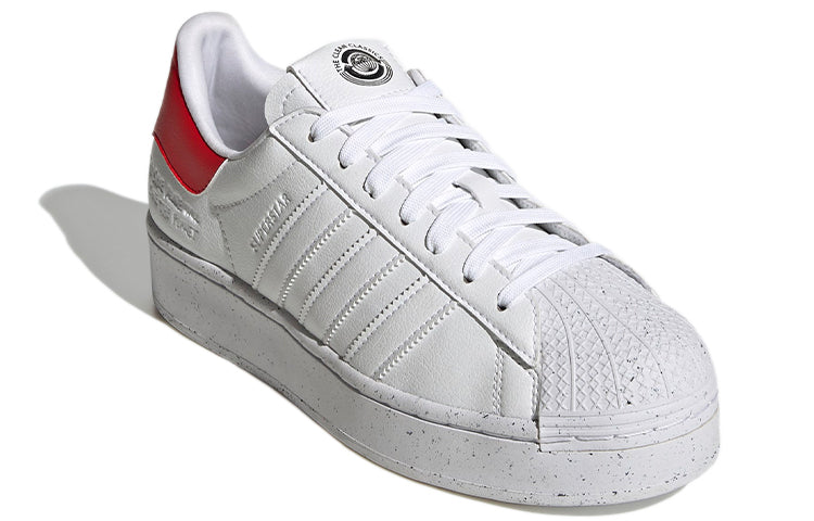 (WMNS) adidas originals Superstar Bold 'White Red' H67929