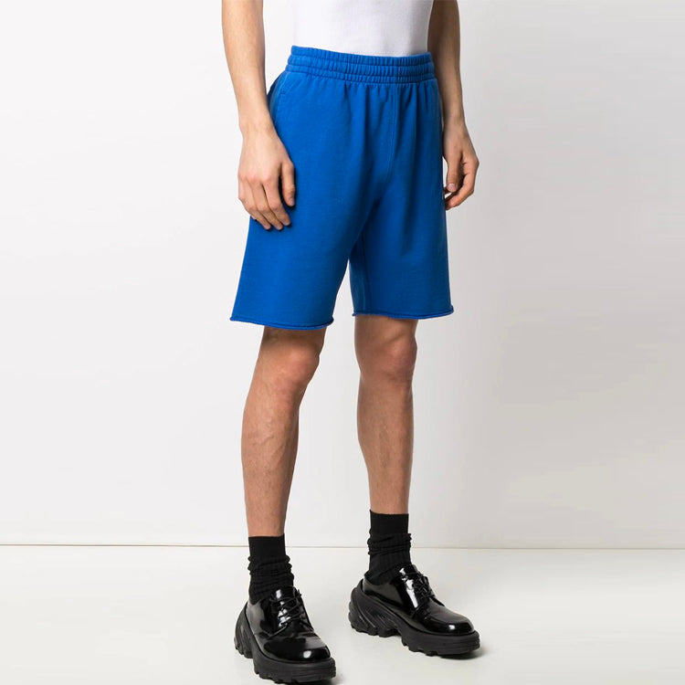 Off-White Logo Printing Sports Shorts Slim Fit Version Blue OMCI006S21FLE0024501