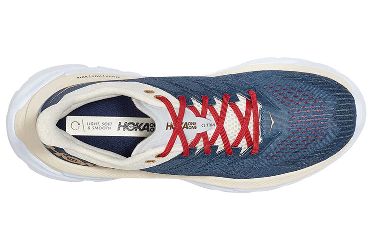 (WMNS) HOKA ONE ONE Clifton Edge 'White Vintage Navy' 1110511-VITF