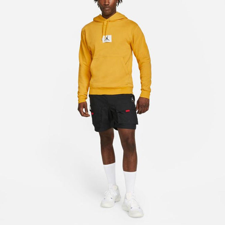 Air Jordan Statement Logo Printing Casual Sports Hoodie 'Yellow' DA9817-713