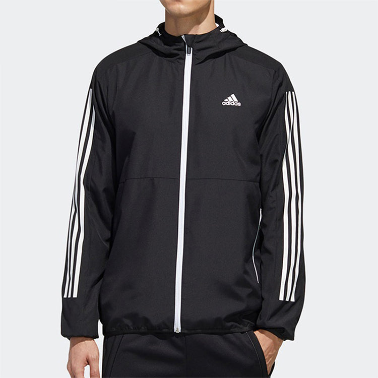 adidas Must Haves 3-Stripes Windbreaker - Black GF3962