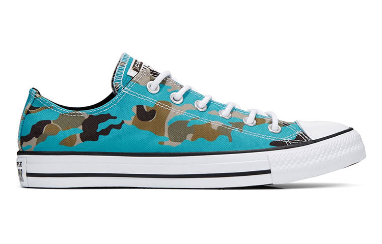 Converse Allover Camo Chuck Taylor All Star Low Top Camouflage 'Blue White' 166178C