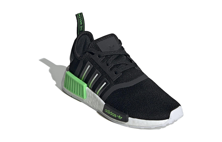 (GS) adidas NMD_R1 'Black Lucid Lime' IG9971