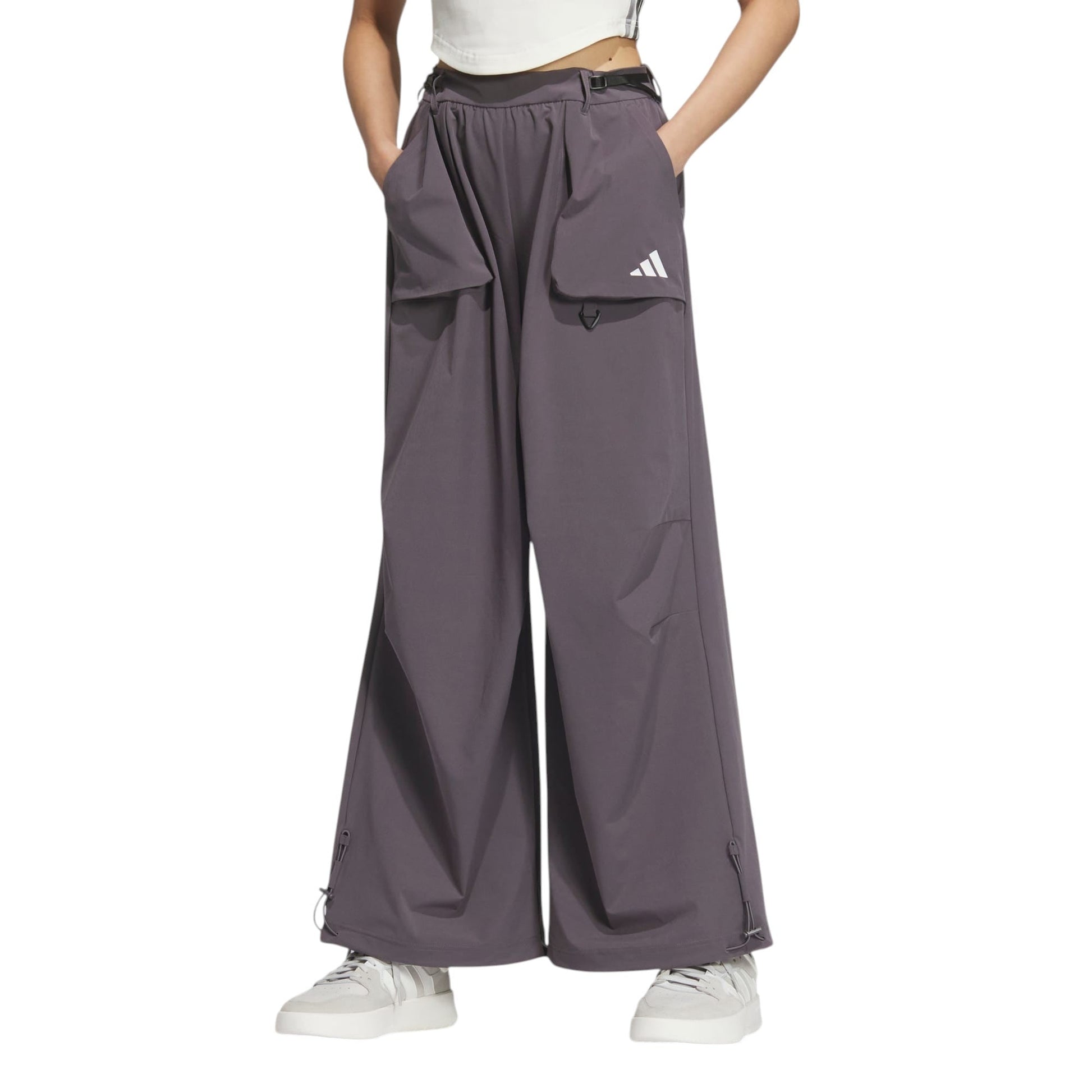 (WMNS) adidas Parachute Woven Pants Asia Sizing 'Grey' JZ2172