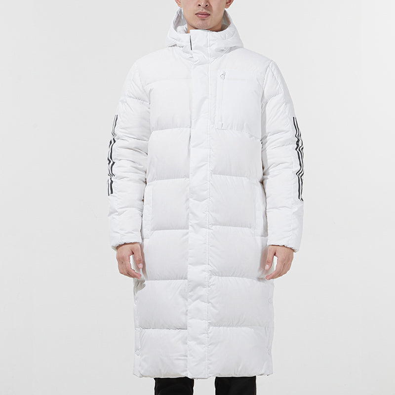 adidas Outdoor Athleisure Casual Sports hooded down Jacket White HC2634