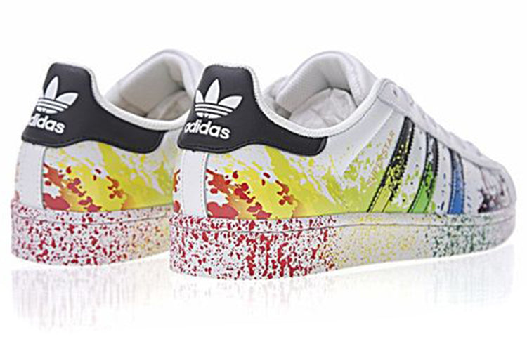 adidas Superstar Pride Shoes 'White Black Multi-Color' D70351