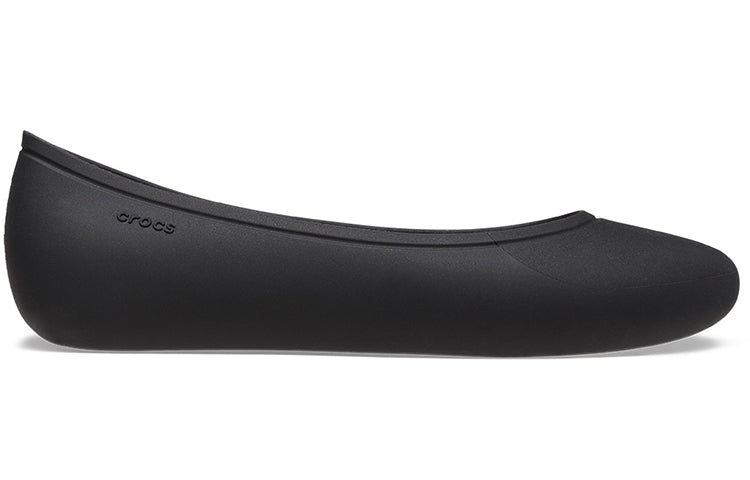 (WMNS) Crocs Brooklyn Flats 'Black' 209384-001