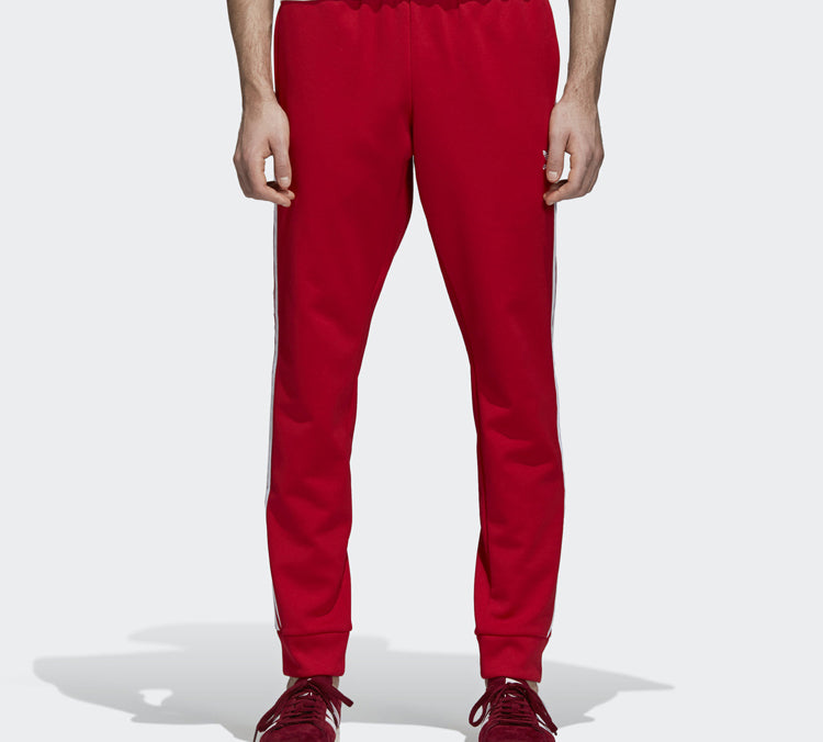 Men's adidas originals Sst Tp Red Sports Pants/Trousers/Joggers DH5837
