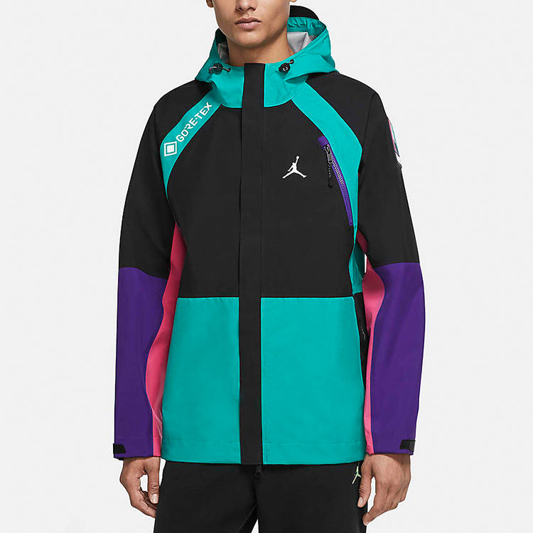 Air Jordan Splicing hooded casual Jacket CT3338-010