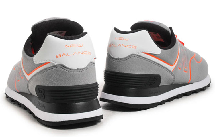 (WMNS) New Balance 574 Neon Lights Sneakers Grey 'Gray Orange' WL574NEP