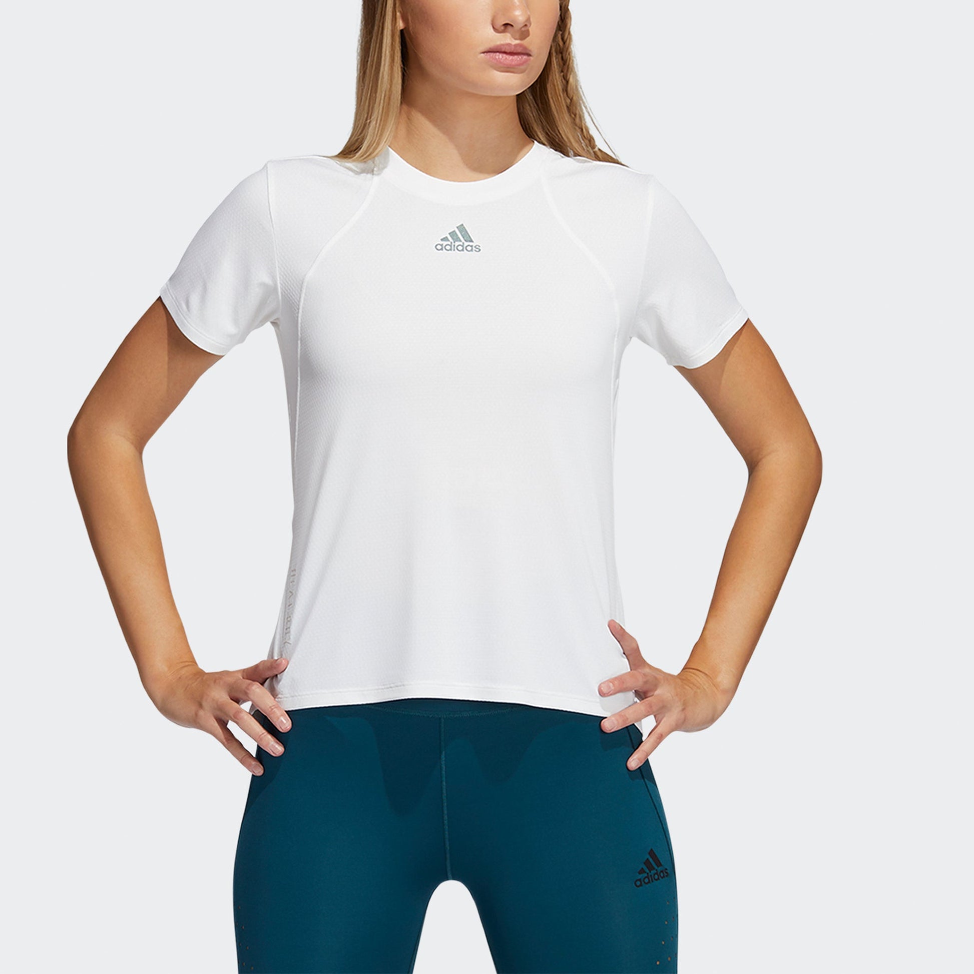 (WMNS) adidas Heatrdy Focus T Intense Training Sports Short Sleeve T-shirt White H20748
