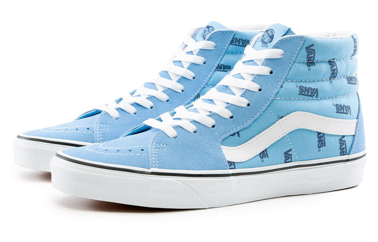 Vans SK8-HI Stylish Lightweight Wear-Resistant High Top Casual Skate Shoes Unisex Blue White VN0A5KRH90C