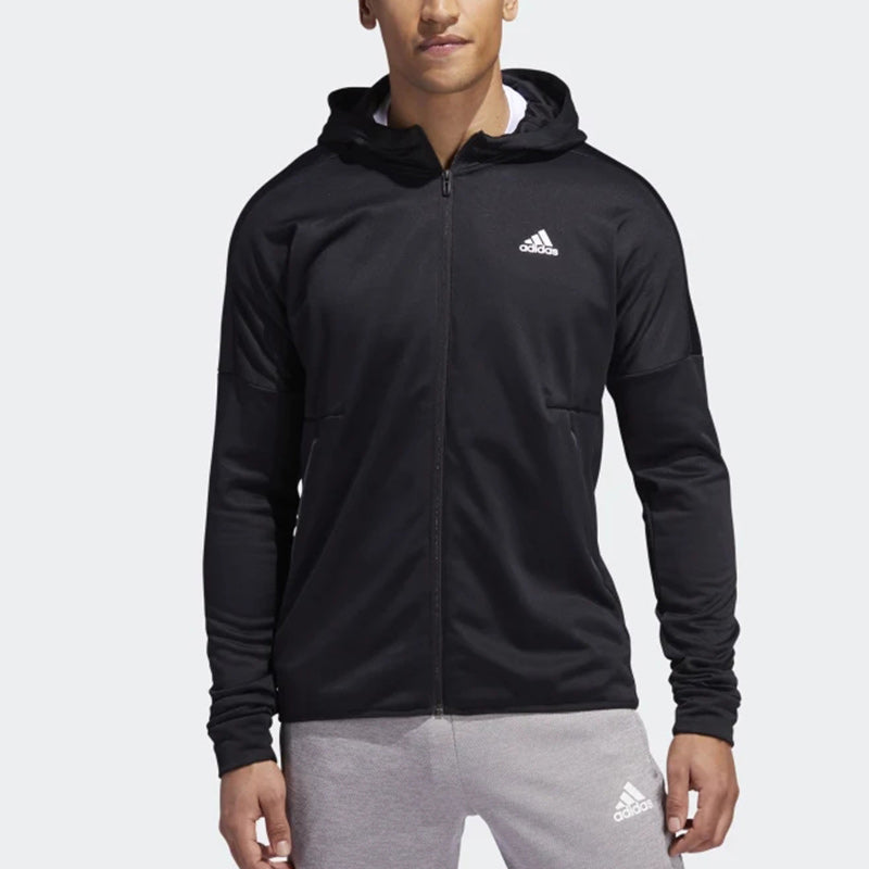 adidas Windproof Sports Hooded Jacket Black FS6895