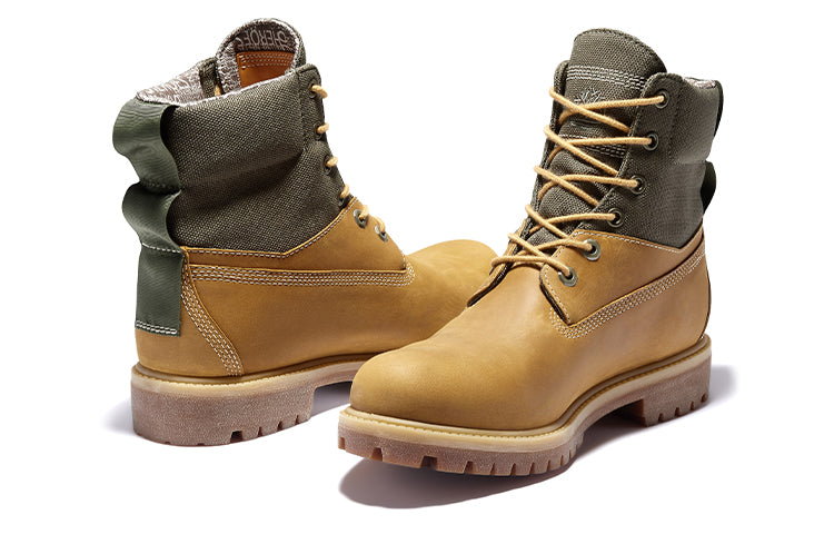 Timberland 6 Inch Premium Waterproof ReBOTL Boot 'Wheat Nubuck and Fabric' A2DTJ231