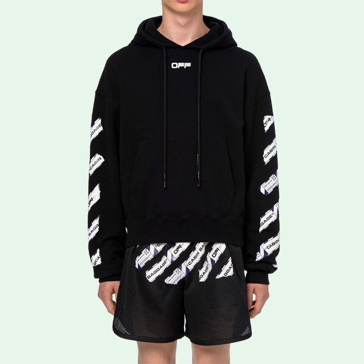 Off-White Back Arrow Printing Loose Black OMBB037S20E300031088