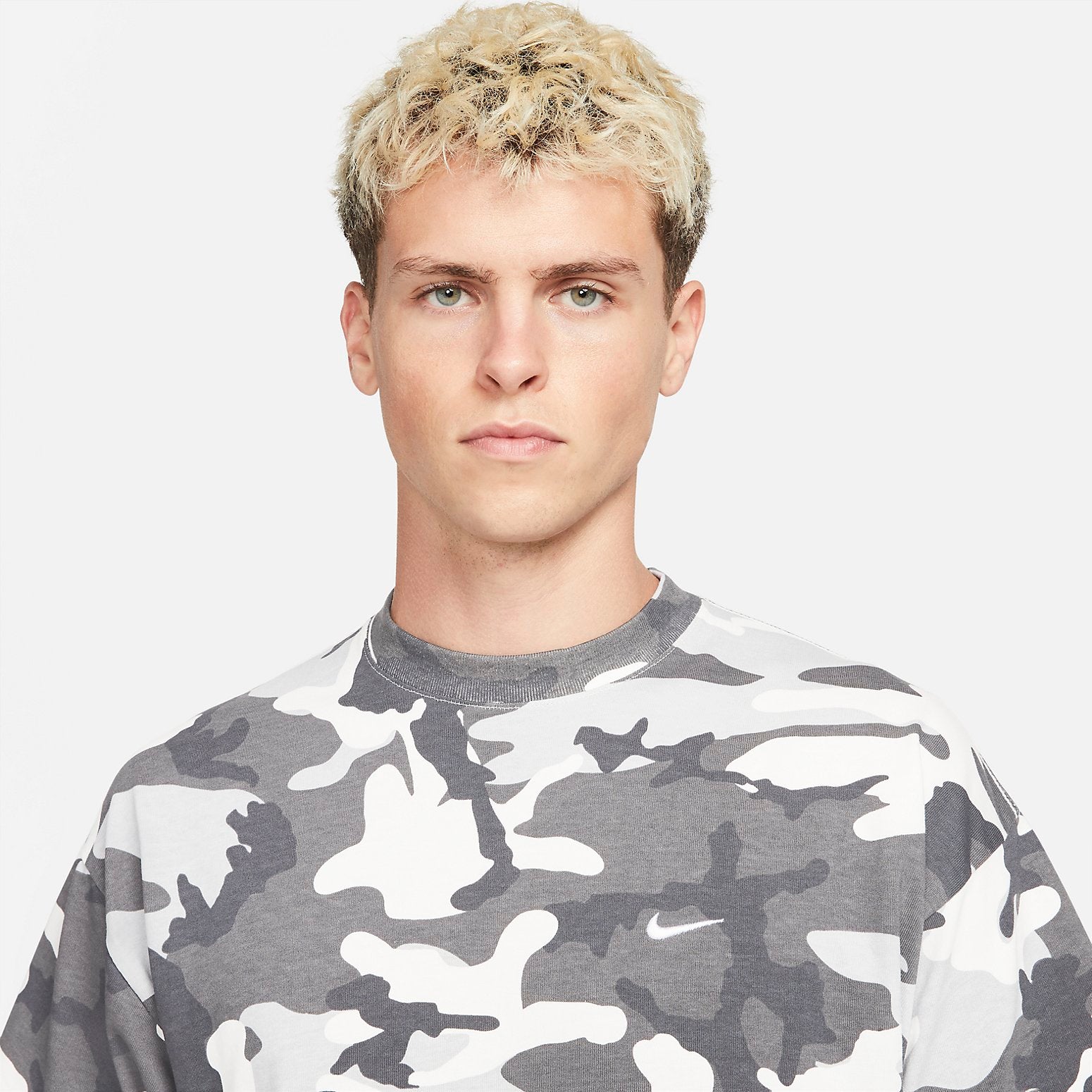 Nike NRG Solo Swoosh Camo Tee 'Grey White' DN1260-133