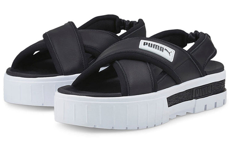 (WMNS) PUMA Mayze Sandal 'Black White' 384830-01