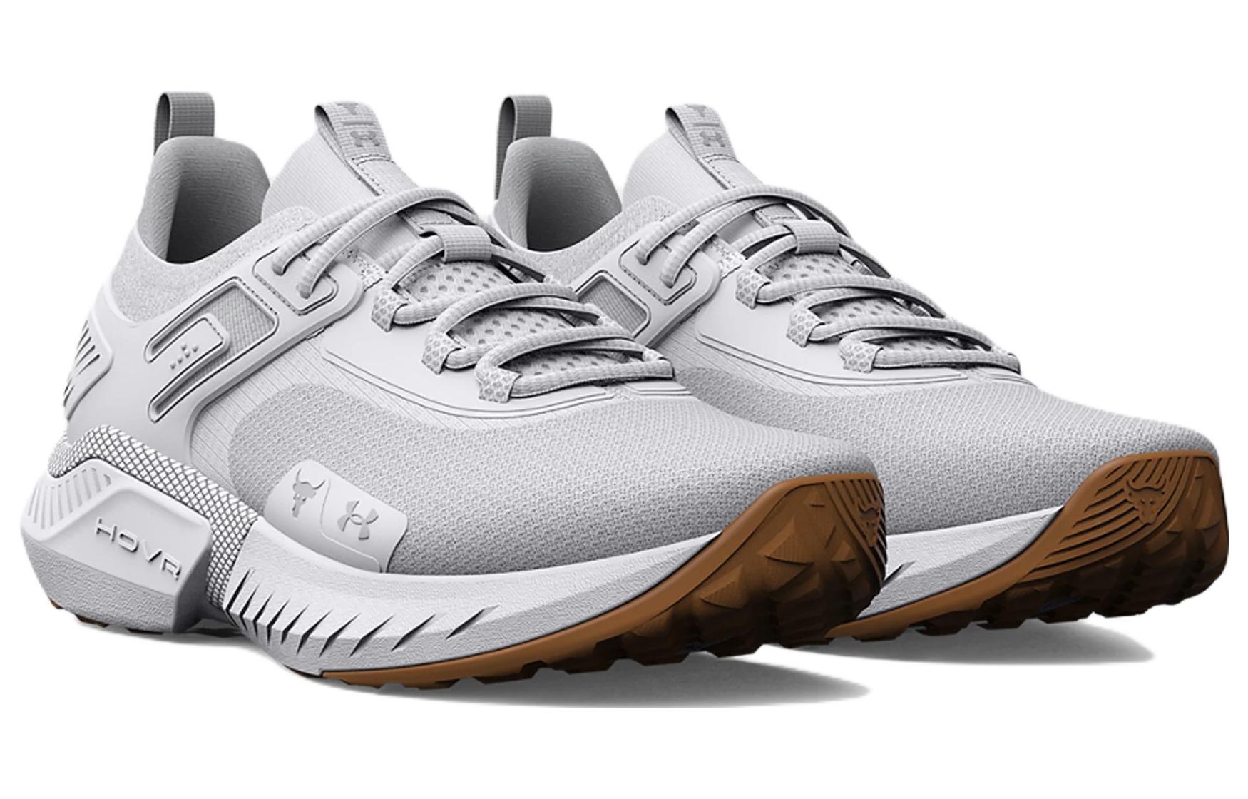 (WMNS) Under Armour Project Rock 5 'White Halo Grey' 3025436-100