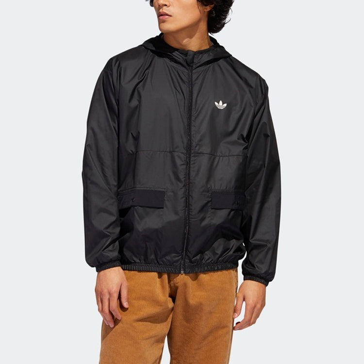 adidas originals Light Wndbrkr Windproof Slim Fit Sports Jacket Black GD3541