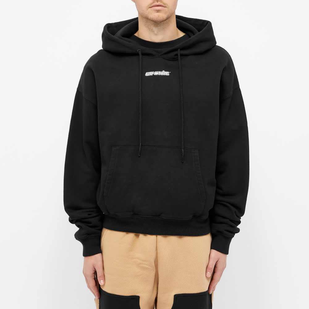 Off-White Marker Over Hoodie 'Black' OMBB037E20FLE0021025