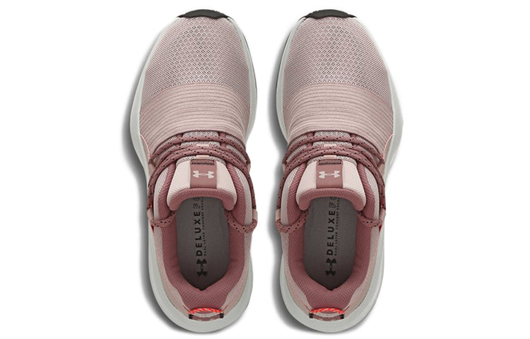 (WMNS) Under Armour Charged Breathe Running Shoes Pink/Red 3024057-600