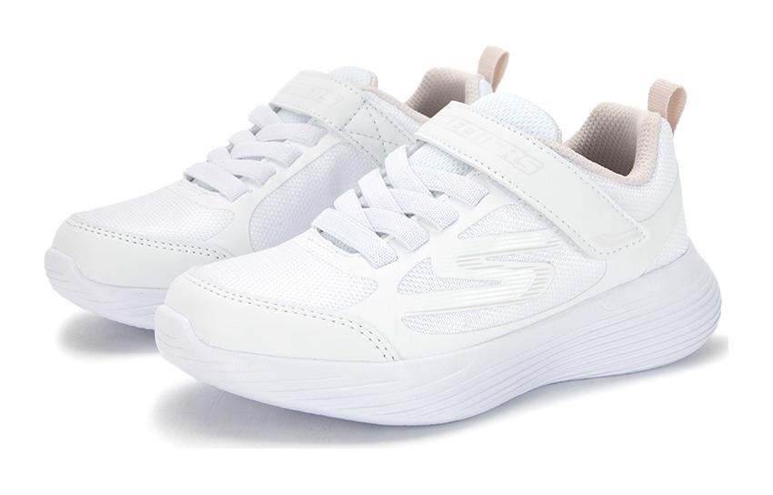 (GS) Skechers Go Run 400 V2 'White Pink' 302429L-WHT