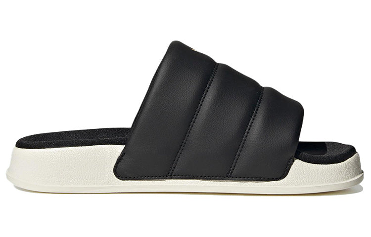 (WMNS) adidas Adilette Essential Slides 'Black Off White' FZ6162