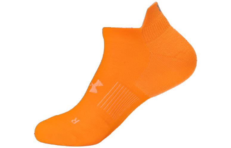 Under Armour Dry No Show Running Socks 'Orange' 1361164-814