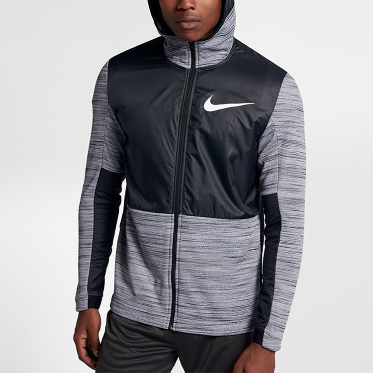 Nike Full-length zipper Cardigan Basketball Hooded Jacket Black 857045-010