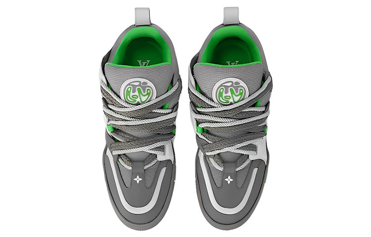 LOUIS VUITTON LV Skate Sneakers 'Grey Green' 1ABZ4R