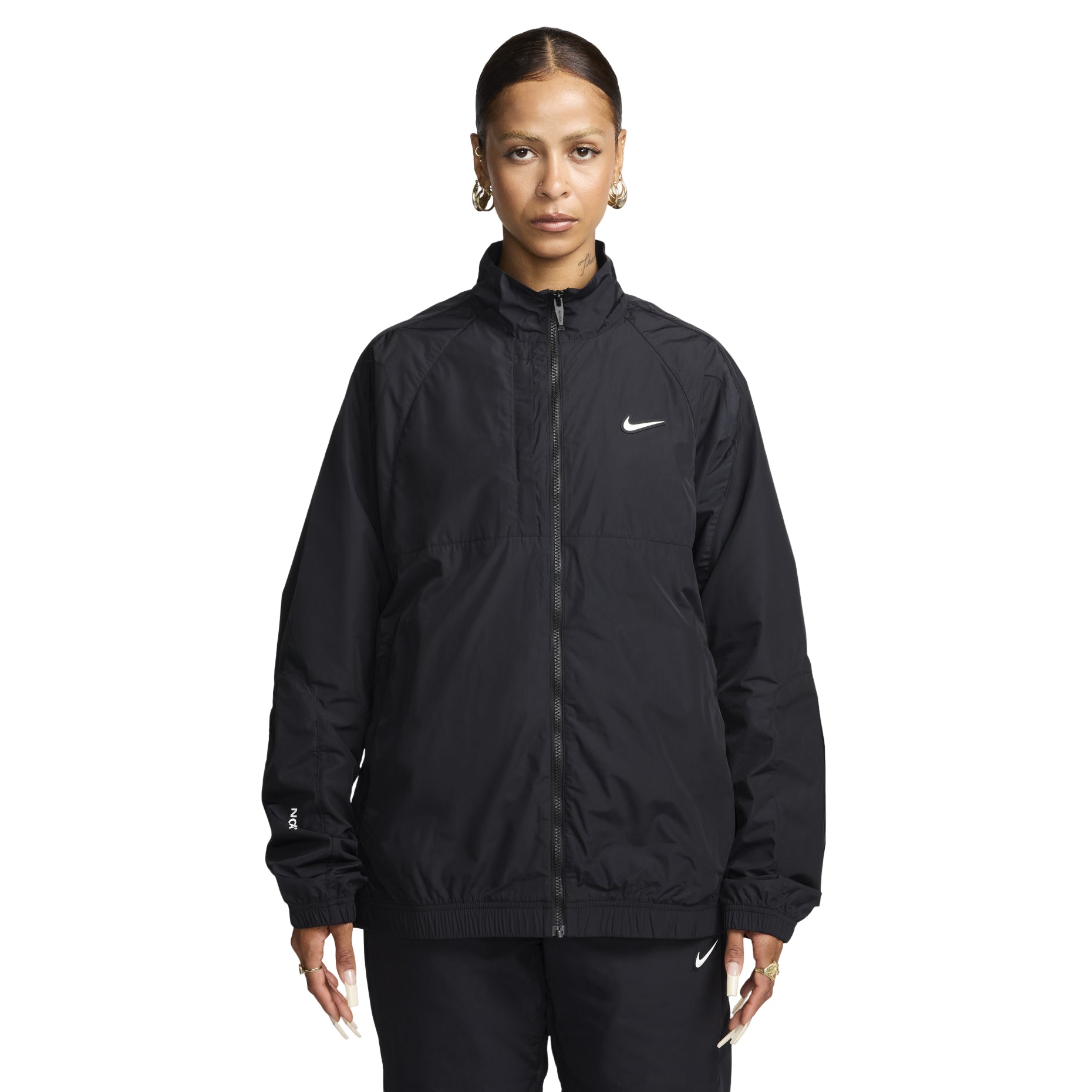 Nike x NOCTA Drake Nylon Track Jacket Asia Sizing 'Black' FN7667-010