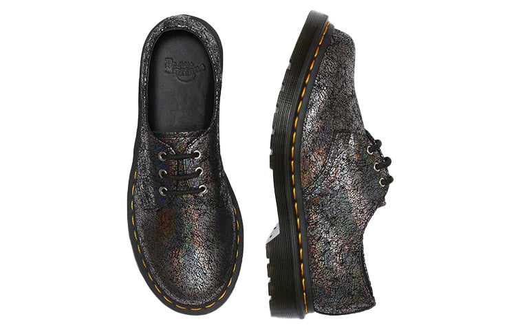 (WMNS) Dr. Martens 1461 Metallic JK 'Gunmetal Iridescent Crackle' 25730029