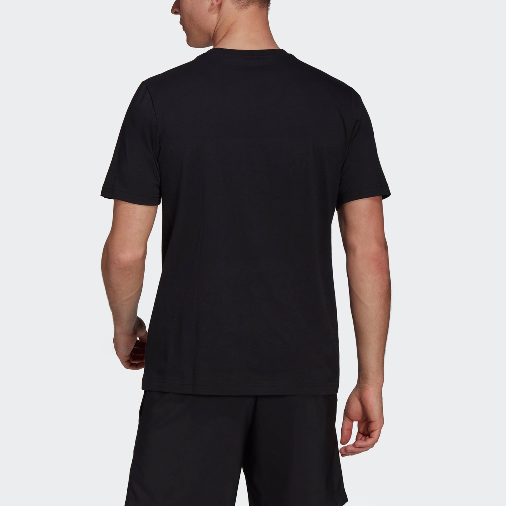 adidas M Fl Lg T Bronzing Logo Printing Sports Short Sleeve Black GV2913