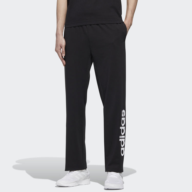 adidas Fitness Training Breathable Knitted Long Pants Men Black GM2049