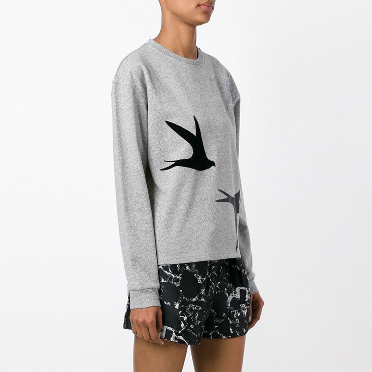 (WMNS) Alexander McQueen Pink Round Neck Long Sleeves Sweatshirt 'Grey' 332384-RGH58-1441